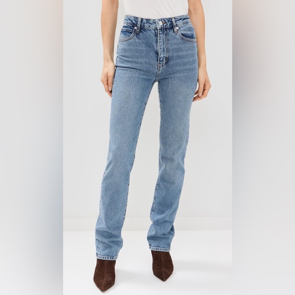 FRAME The Ruler High Rise Straight Leg Blue Denim Jeans sz 27 Minimalist - Picture 16 of 16